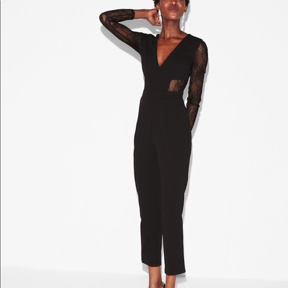Express Black lace jumpsuit!